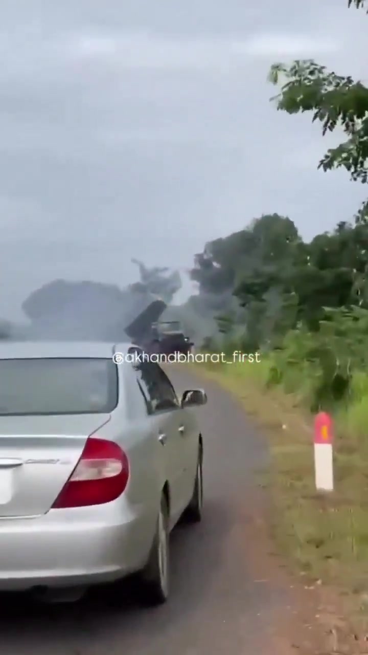 Footage showing a BM-21 Grad Multiple-Launch Rocket System (MLRS) with the Royal Cambodian Army firing this morning against position of the Thai Army on the border between Cambodia and Thailand